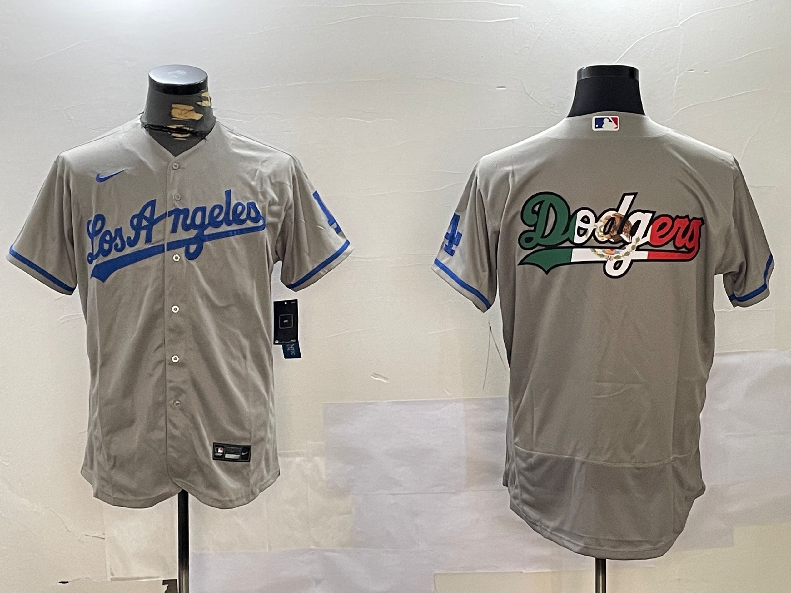 Men Los Angeles Dodgers Blank Grey Elite 2024 Nike MLB Jersey style 12162->los angeles dodgers->MLB Jersey